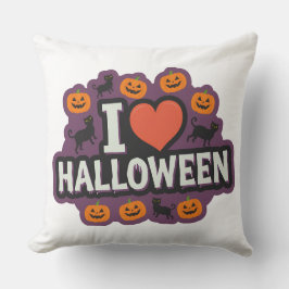 カボチャと赤いハート装飾用クッション：居心地の良い新モデル クッション