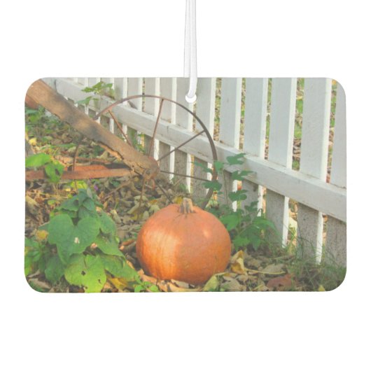 カボチャと鋤 カーエアーフレッシュナー (正面)