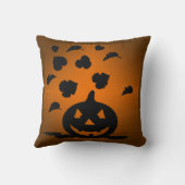 カボチャと離れシルエット クッション (裏面)