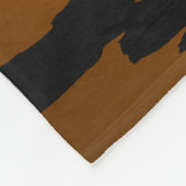 カボチャと離れシルエット フリースブランケット (角)