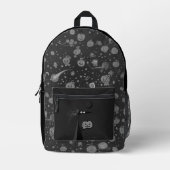 カボチャと魔女とコズミックハロウィーンバックパック プリントバックパック (正面)