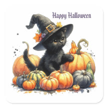 カボチャと魔女の帽子とブラックハロウィーンキットン