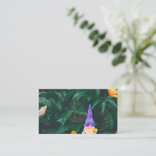 カボチャと魔法のキノコとバターフを持つ矮星 名刺 (スタンド正面)