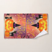 カボチャと黒猫バスルームのタオルセット バスタオルセット (ハンドタオル)