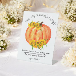 カボチャどのように大きいママの腹ゲーム 台座サイン