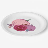 カボチャについて話す紙プレート ペーパープレート (アングル)