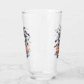 カボチャに座ったかわいいキッドウィッチ – "魔女" タンブラーグラス (左)