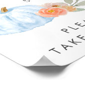 カボチャのおごる男の赤ちゃんシャワーポスター ポスター (角)