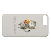 カボチャのかわいいハロウィン猫 | スマートフォンケース Case-Mate iPhoneケース (裏面(横))