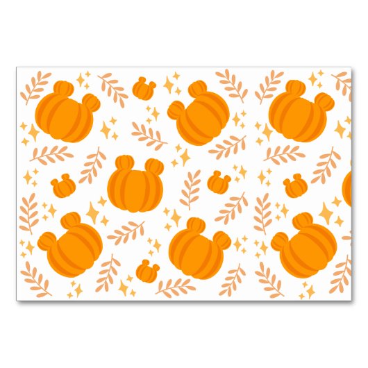 カボチャのかわいいパッチ テーブルナンバー (正面)