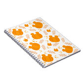 カボチャのかわいいパッチ ノートブック (右側)