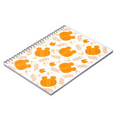 カボチャのかわいいパッチ ノートブック (左側)