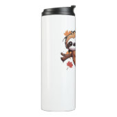 カボチャのかわいい漫画ナマケモノ – Autumn Season Ov タンブラー (回転左)