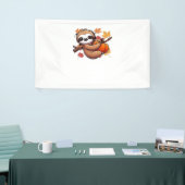 カボチャのかわいい漫画ナマケモノ – Autumn Season Ov 横断幕 (トレードショー)