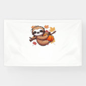 カボチャのかわいい漫画ナマケモノ – Autumn Season Ov 横断幕 (横)