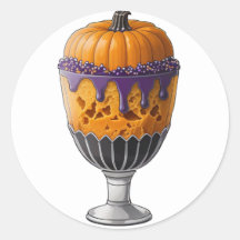 カボチャのアイスクリームに散水付き