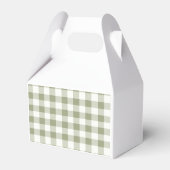 カボチャのオレンジ色のギンガ間抜けムガチョウの赤ちゃんシャワー フェイバーボックス (裏面サイド)