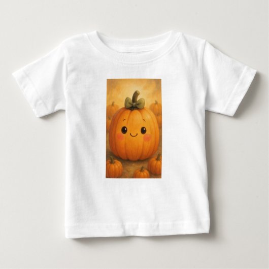 カボチャのカットシャツ ベビーTシャツ (正面)