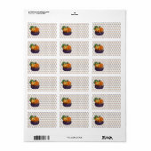 カボチャのカップケーキ ラベル (フルシート)