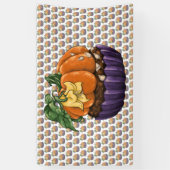 カボチャのカップケーキ 横断幕 (縦)