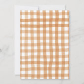 カボチャのカート地元で栽培されたベビースシャワー 招待状 (裏面)