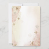 カボチャのキャリッジ花スノーフレーク赤ちゃんシャワー 招待状 (裏面)