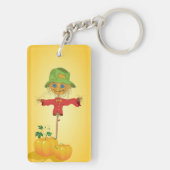 カボチャのキーチェーン付きかかし キーホルダー (裏面)