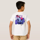 カボチャのクイーン（前面+背面） Tシャツ (裏面フル)