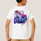 カボチャのクイーン（前面+背面） Tシャツ (裏面)