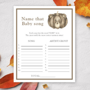 カボチャのクマ – 名前はベビーソング