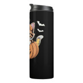 カボチャのクラシックTシャツの可愛いハロウィン猫 タンブラー (回転右)