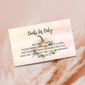 カボチャのクリーム女の子の赤ちゃんシャワーブックリクエスト エンクロージャーカード