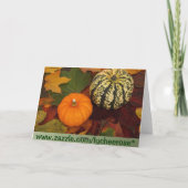 カボチャのグリーティングカード カード (裏面)