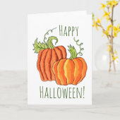 カボチャのグリーティングカード カード (黄色い花)