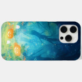 カボチャのグローと幽霊の笑い Case-Mate iPhoneケース (裏面 (横))