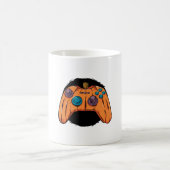 カボチャのゲームパッドのハロウィンゲーム コーヒーマグカップ (中央)
