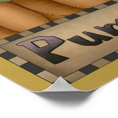 カボチャのサイン/プリント ポスター (角)