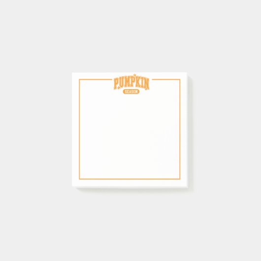 カボチャのシーズンのポストノート ポストイット (正面)