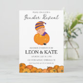 カボチャのジェンダーの明かす招待状 招待状 (スタンド正面)