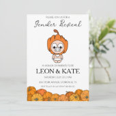 カボチャのジェンダーの明かす招待状 招待状 (スタンド正面)