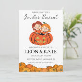 カボチャのジェンダーの明かす招待状 招待状 (スタンド正面)