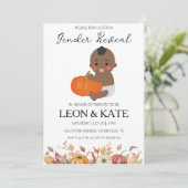 カボチャのジェンダーの明かす招待状 招待状 (スタンド正面)