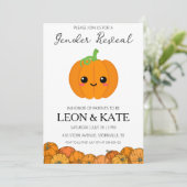 カボチャのジェンダーの明かす招待状 招待状 (スタンド正面)