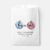 カボチャのジェンダーの明かす フェイバーバッグ (正面)