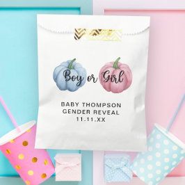 カボチャのジェンダーの明かす フェイバーバッグ