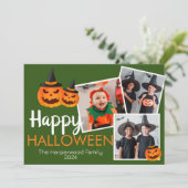 カボチャのジャックoランタンハッピーハローウィン3写真 シーズンカード (スタンド正面)