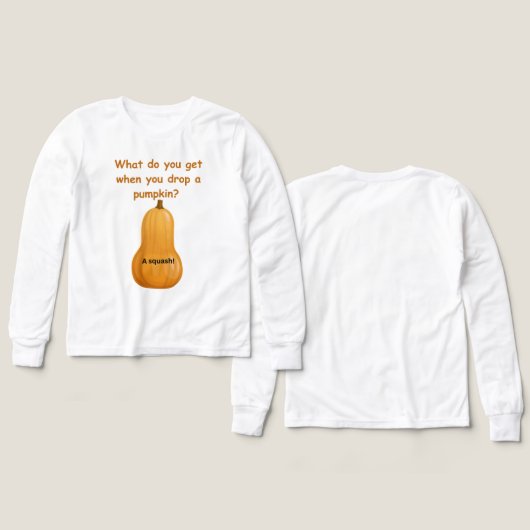 カボチャのジョーク (デザイン 正面＆背面)