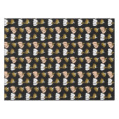 カボチャのスタイルを黒、赤面、白、金ゴールド テーブルクロス (正面(横))