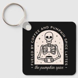 カボチャのスパイスおもしろいラテ引用文の機知に富んだ美学 キーホルダー