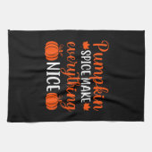 カボチャのスパイスでキッチンタオルを作る キッチンタオル (横)